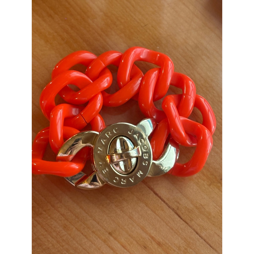 Marc Jacobs Orange Chain Bracelet One Size (6inches)